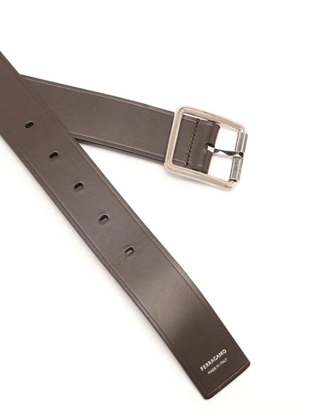 LOGO-STAMP LEATHER BELT