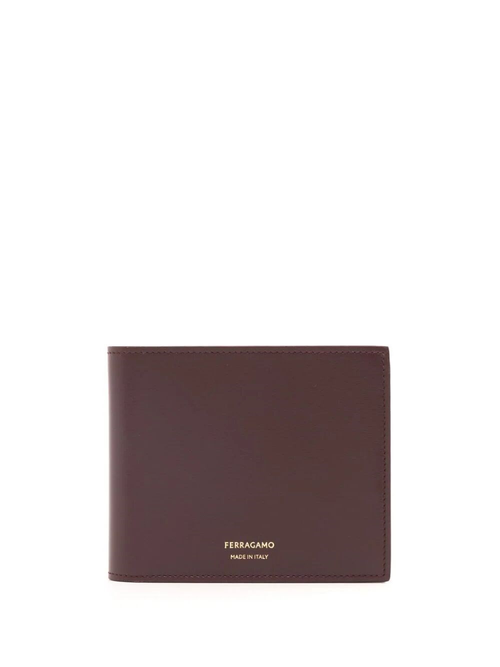 Shop Ferragamo Logo-stamp Leather Wallet In Red