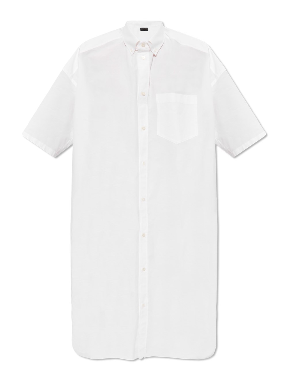 Shop Balenciaga Shirt Dress In White