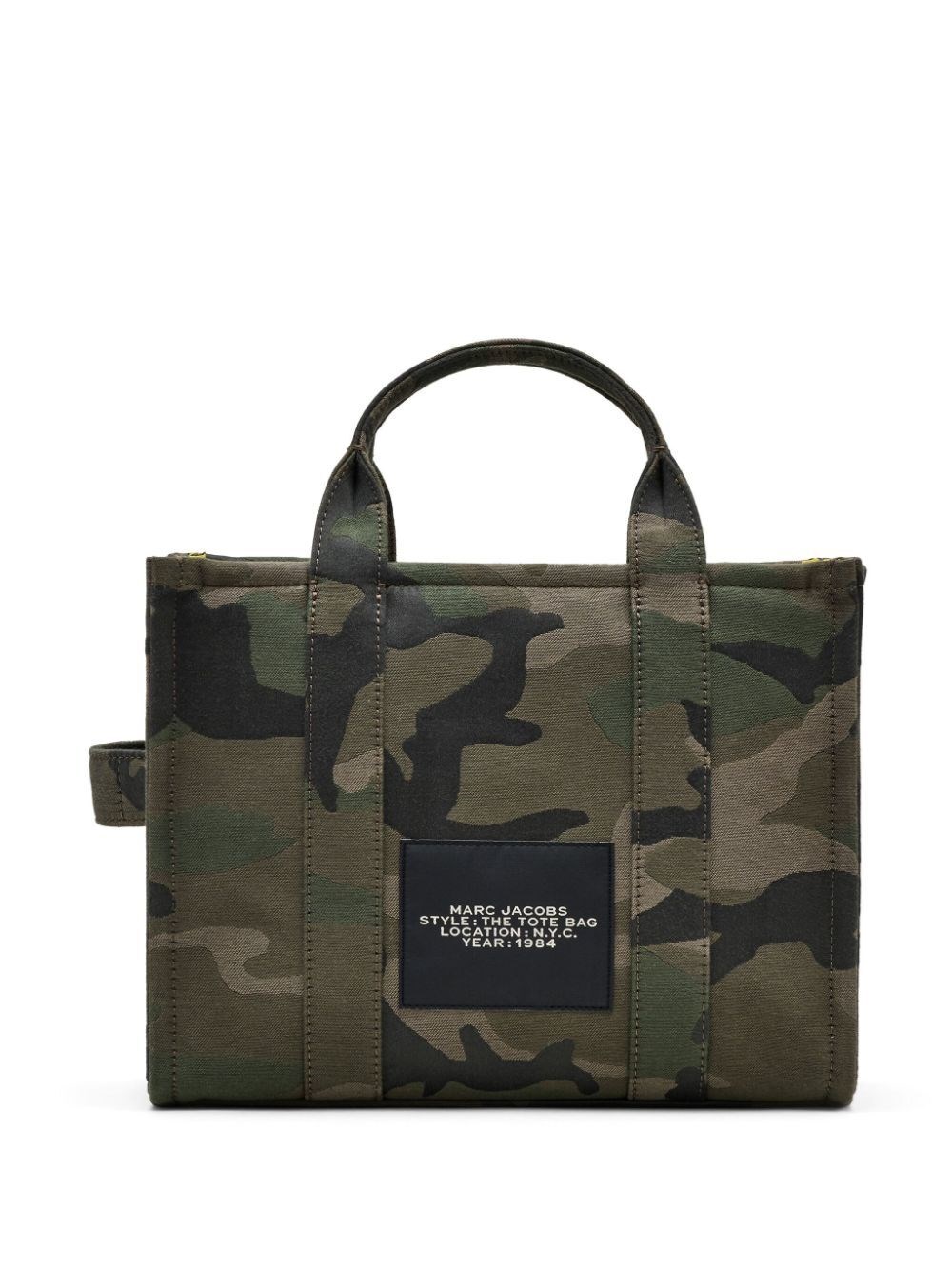 THE CAMO JACQUARD MEDIUM TOTE BAG