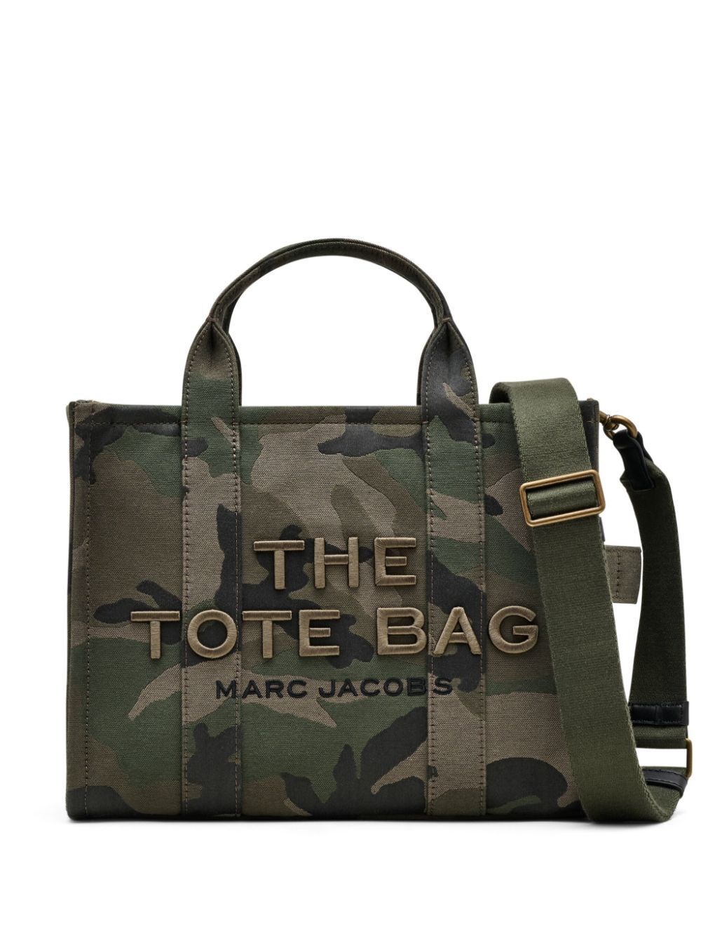 THE CAMO JACQUARD MEDIUM TOTE BAG