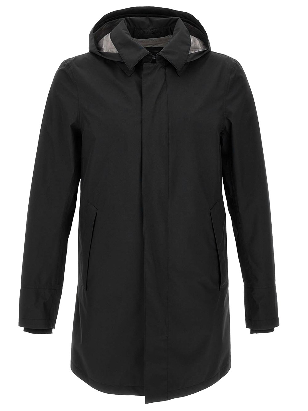 Shop Herno Gore-tex  Laminar Paclite Raincoat In Black