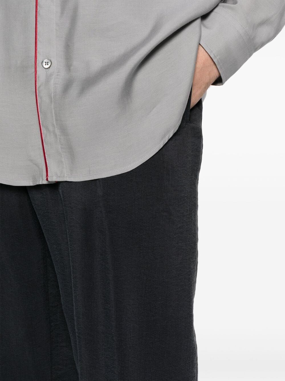 TWILL TAPERED TROUSERS