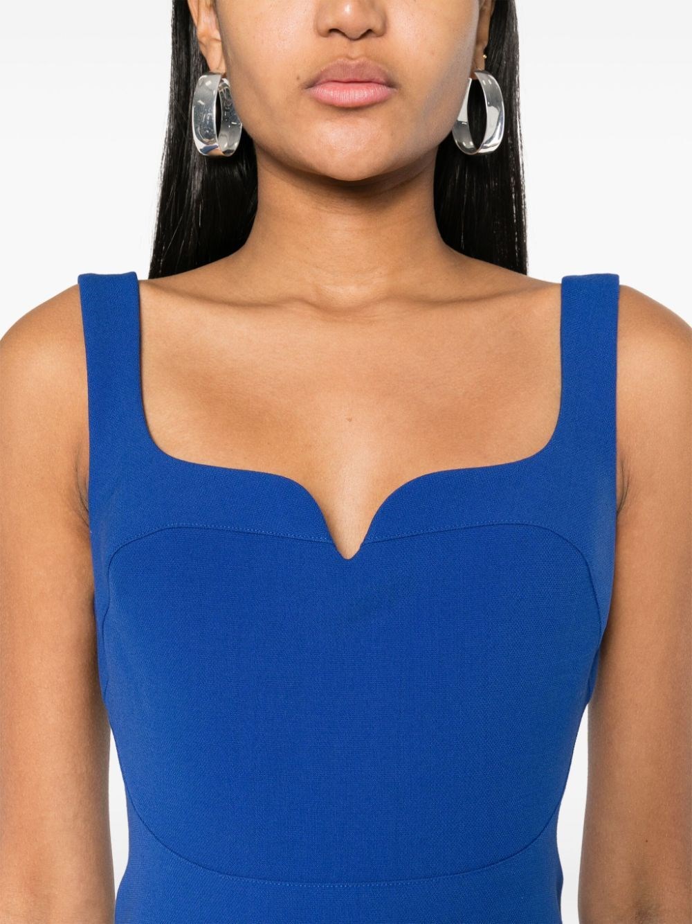 SLEEVELESS FITTED MIDI DRESS