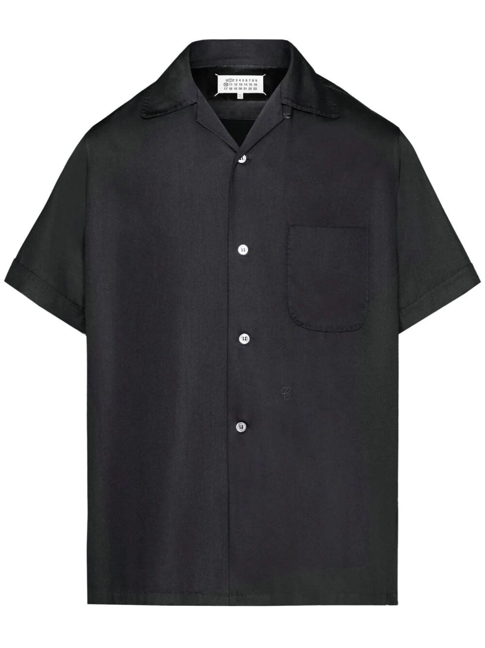 Shop Maison Margiela Short-sleeved C Shirt In Black