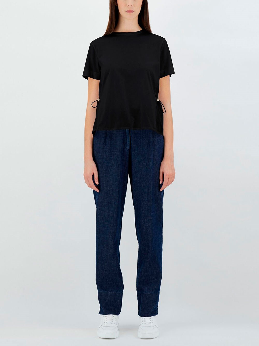 DRAWSTRING WAIST T-SHIRT