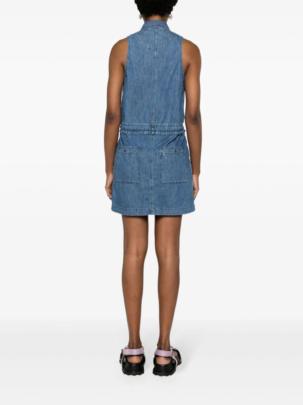 SLEEVELESS DENIM DRESS