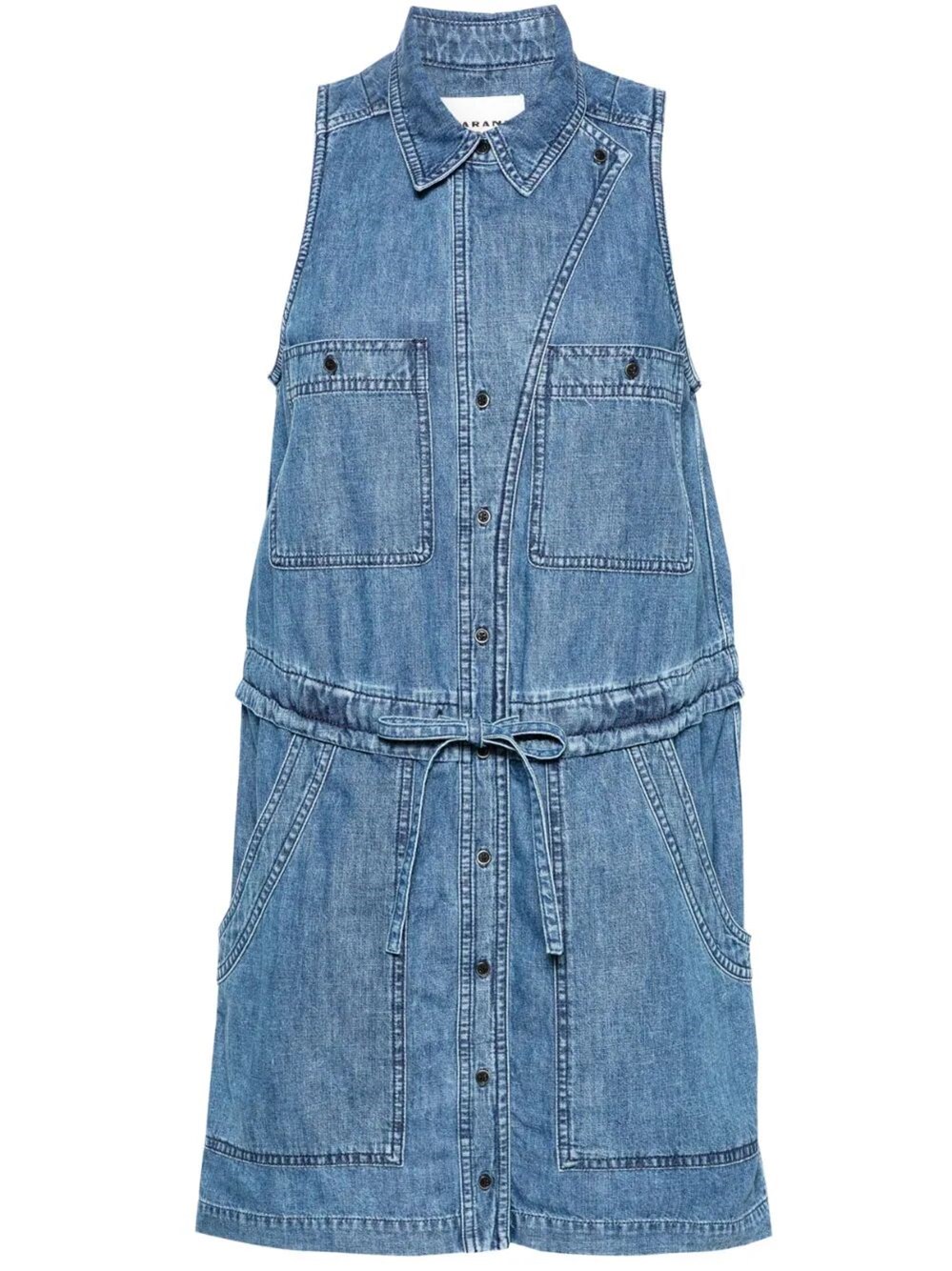 SLEEVELESS DENIM DRESS