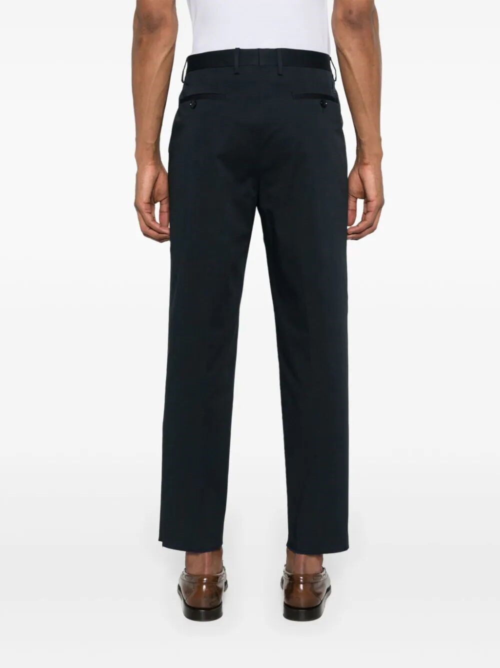 TAPERED COTTON CHINO TROUSERS