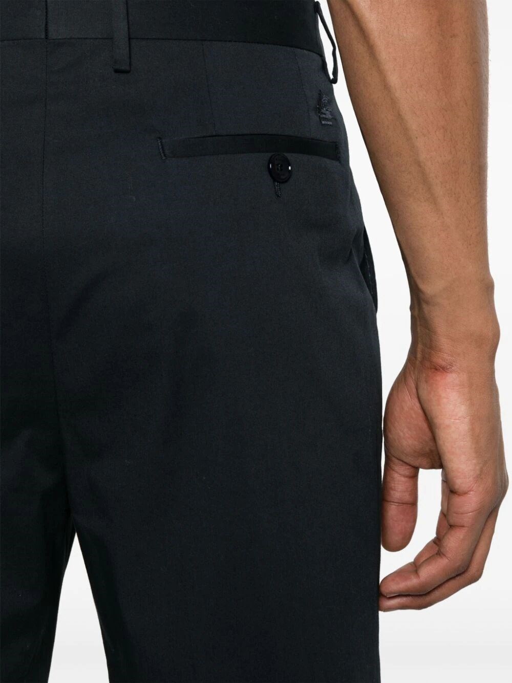 TAPERED COTTON CHINO TROUSERS