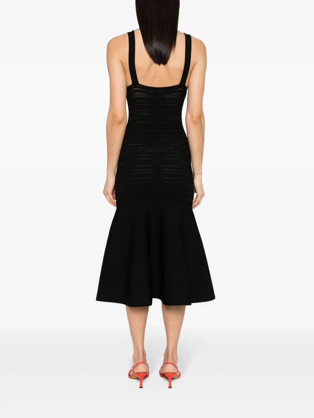 FRAME DETAIL SLEEVELESS DRESS