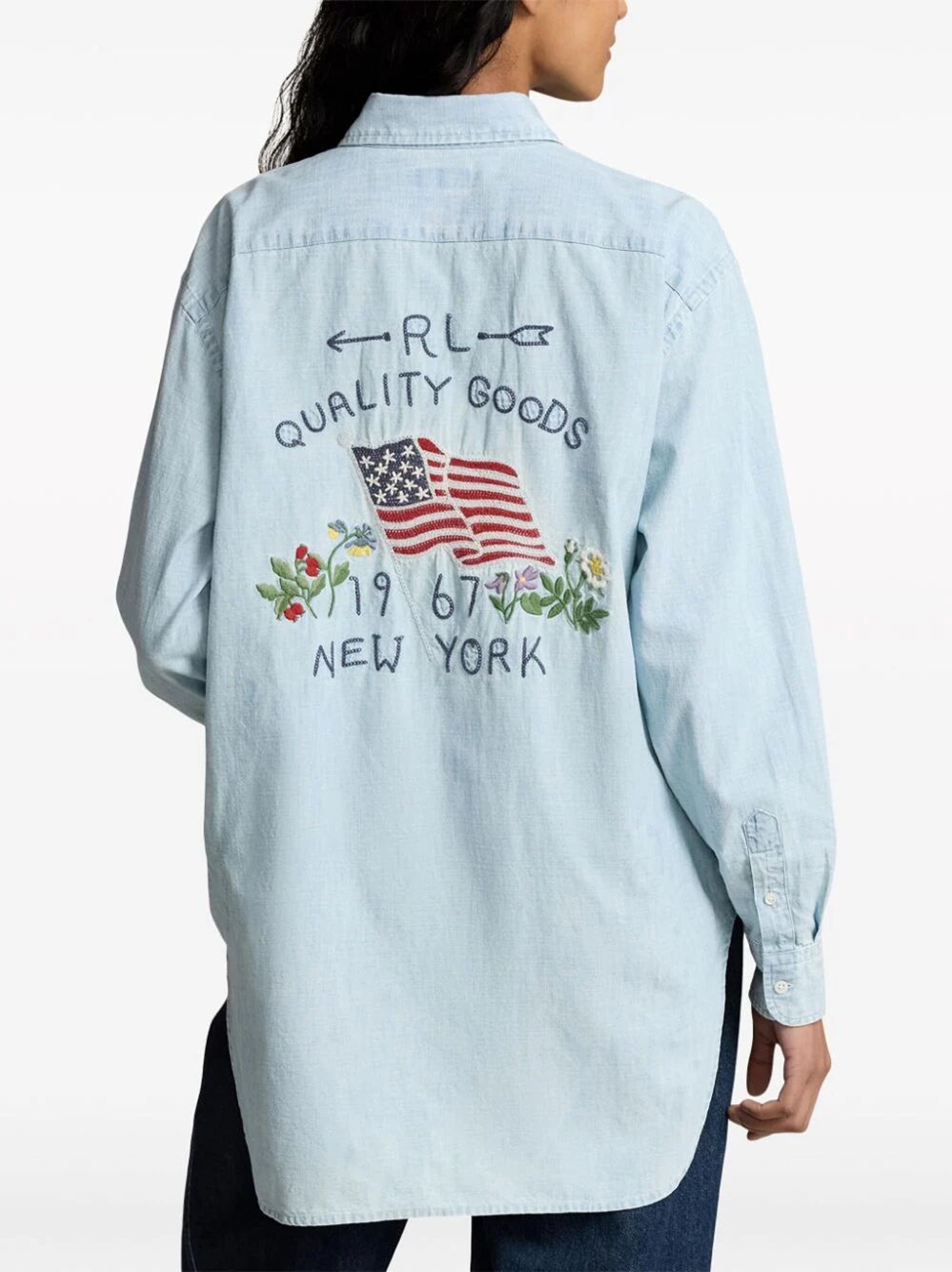 EMBROIDERED DENIM SHIRT
