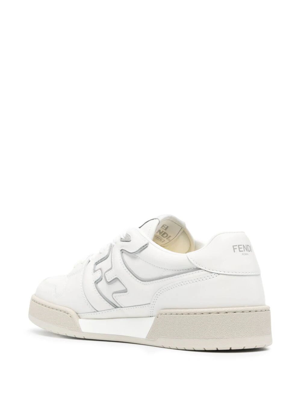 FENDI MATCH LEATHER SNEAKERS