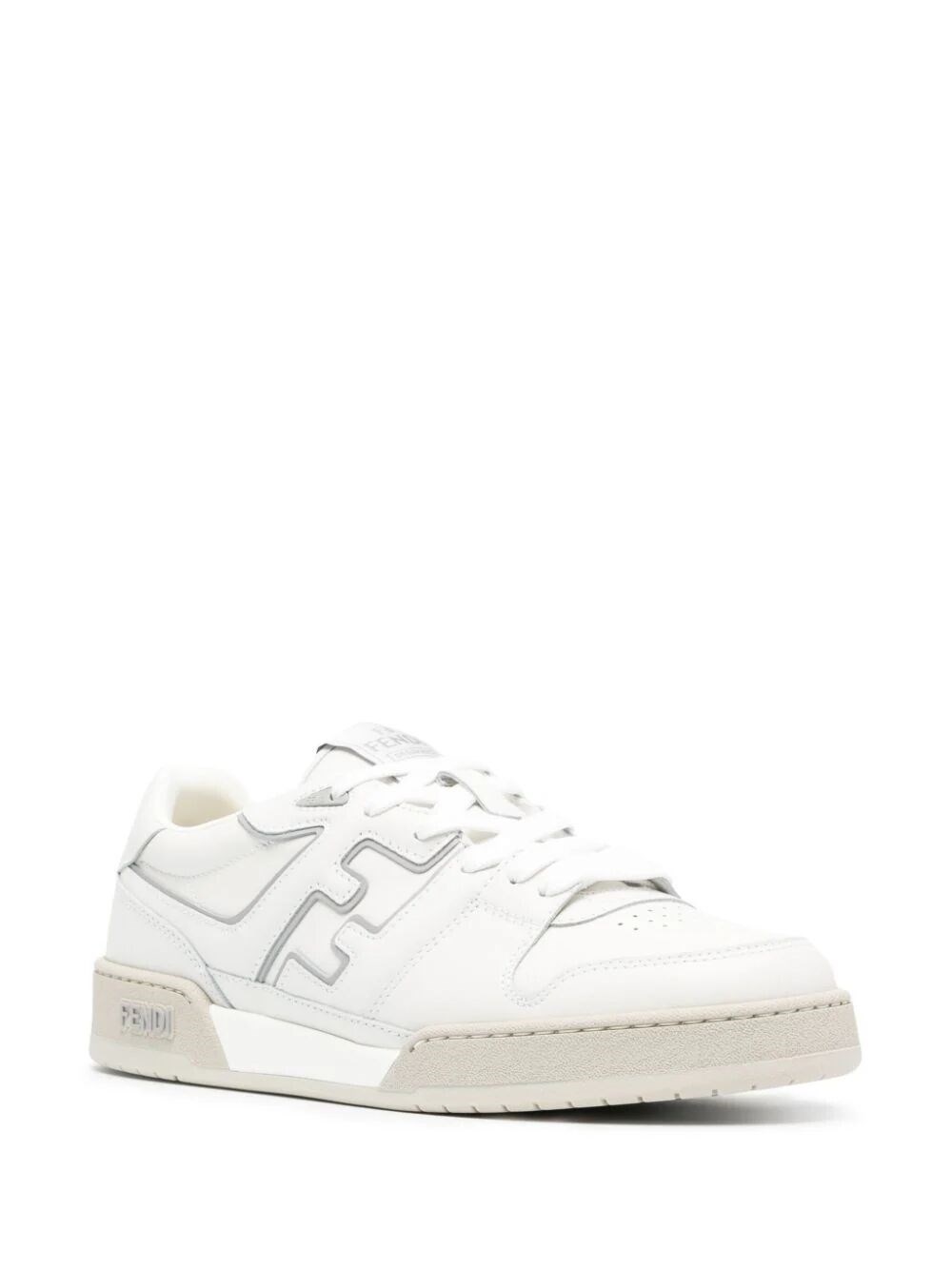 FENDI MATCH LEATHER SNEAKERS