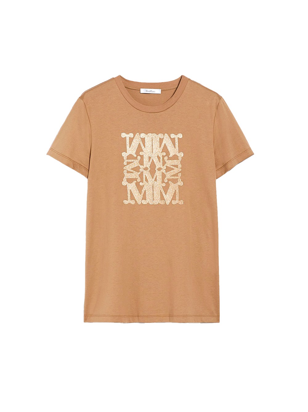 Max Mara Cotton T-shirt In Brown