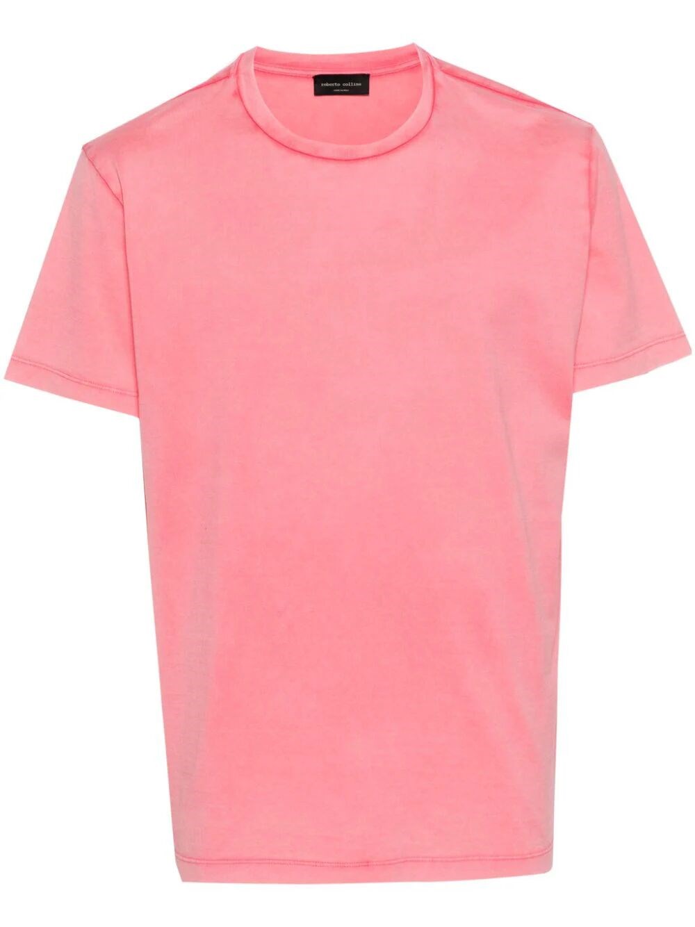 Shop Roberto Collina Cotton T-shirt In Pink & Purple