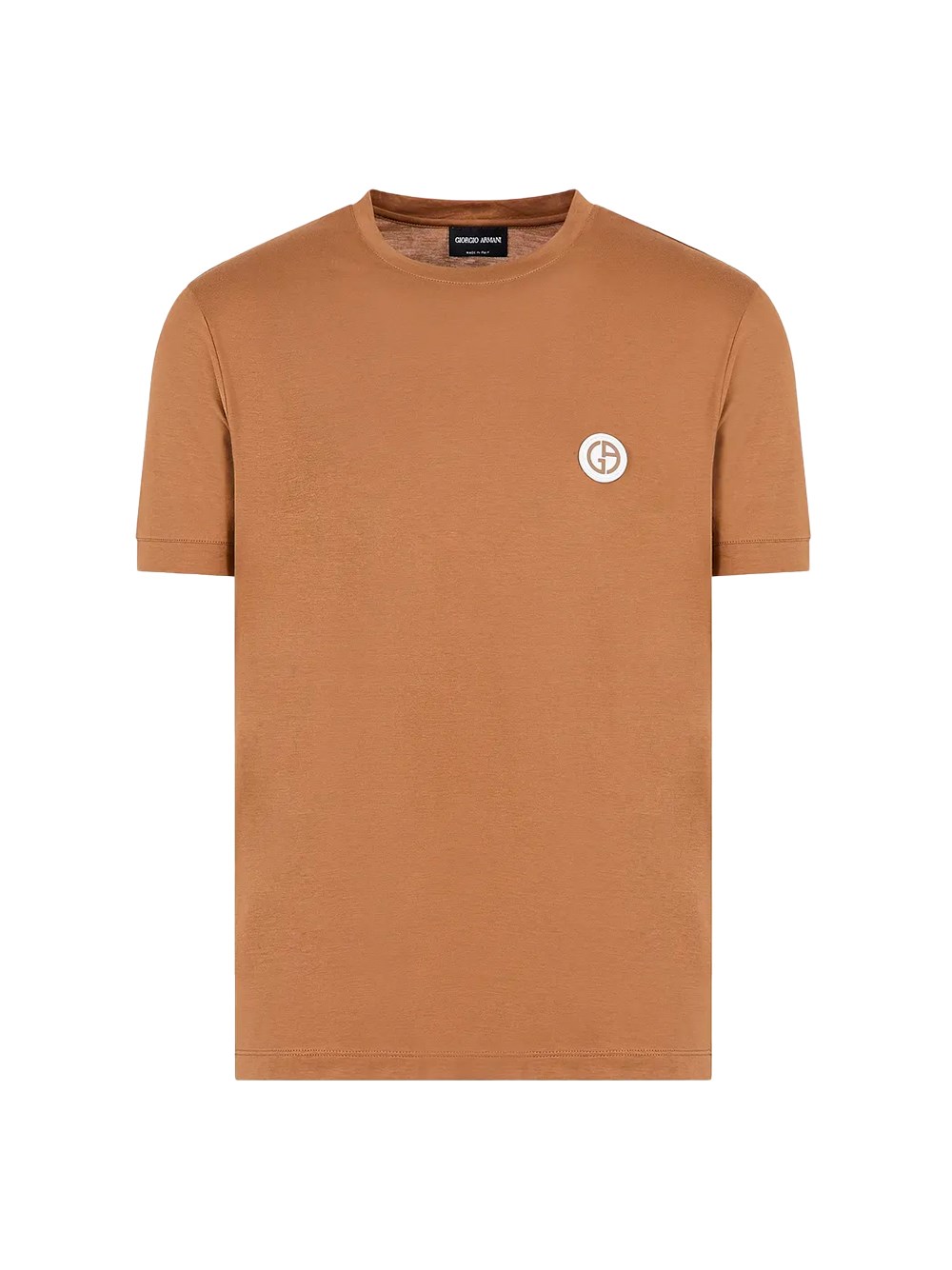 Giorgio Armani Pima T-shirt In Brown