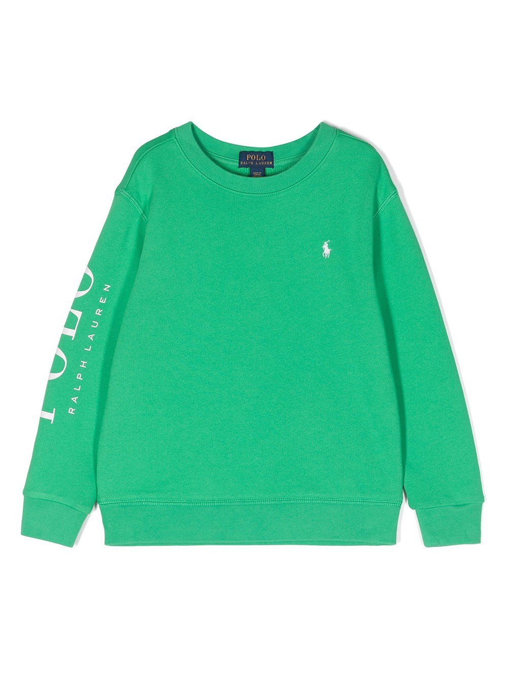 Ralph Lauren Kids' Logo-embroidered Jersey Sweatshirt In Green