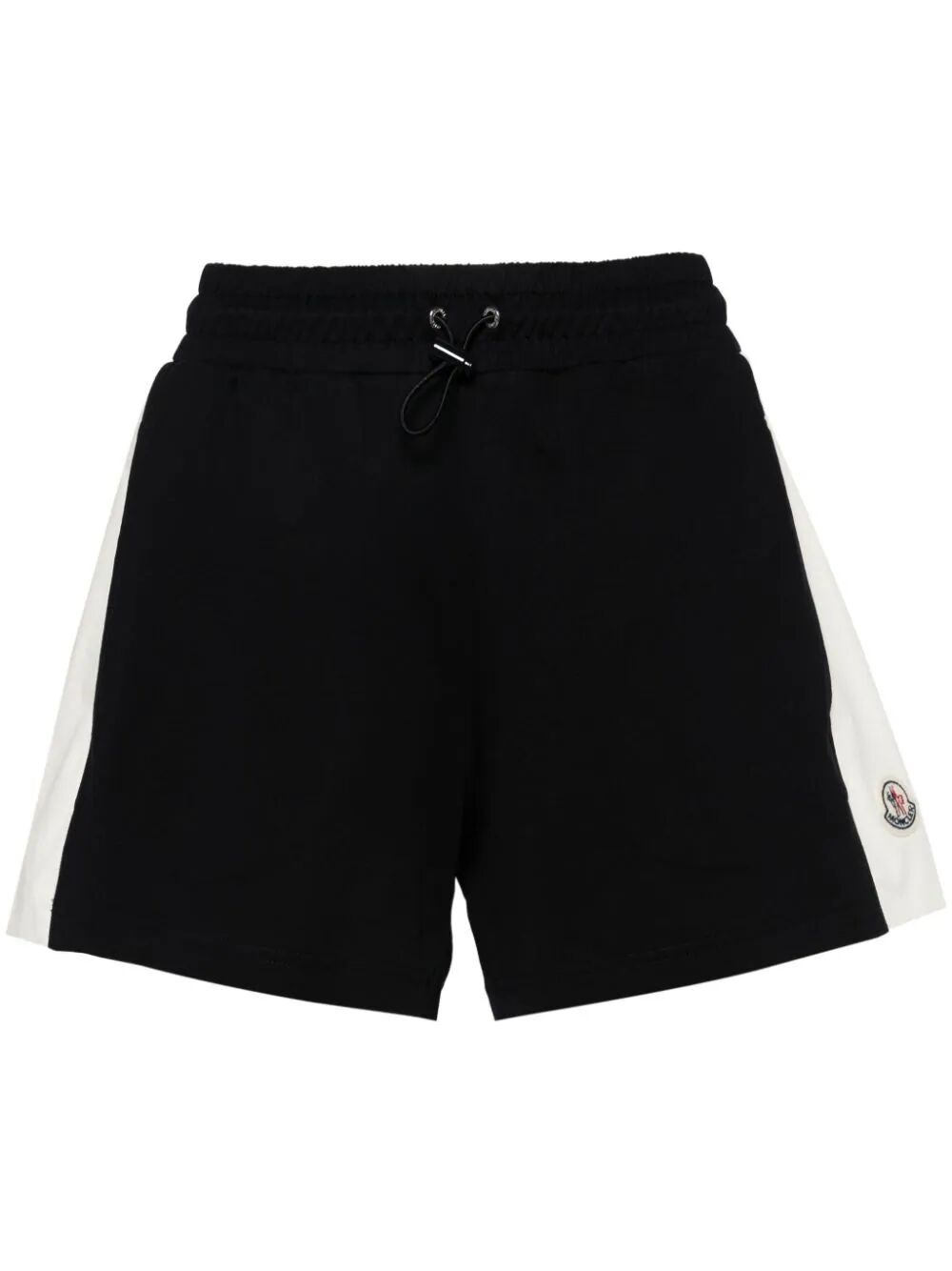 Shop Moncler Relaxed Fit Jersey Shorts In Blue