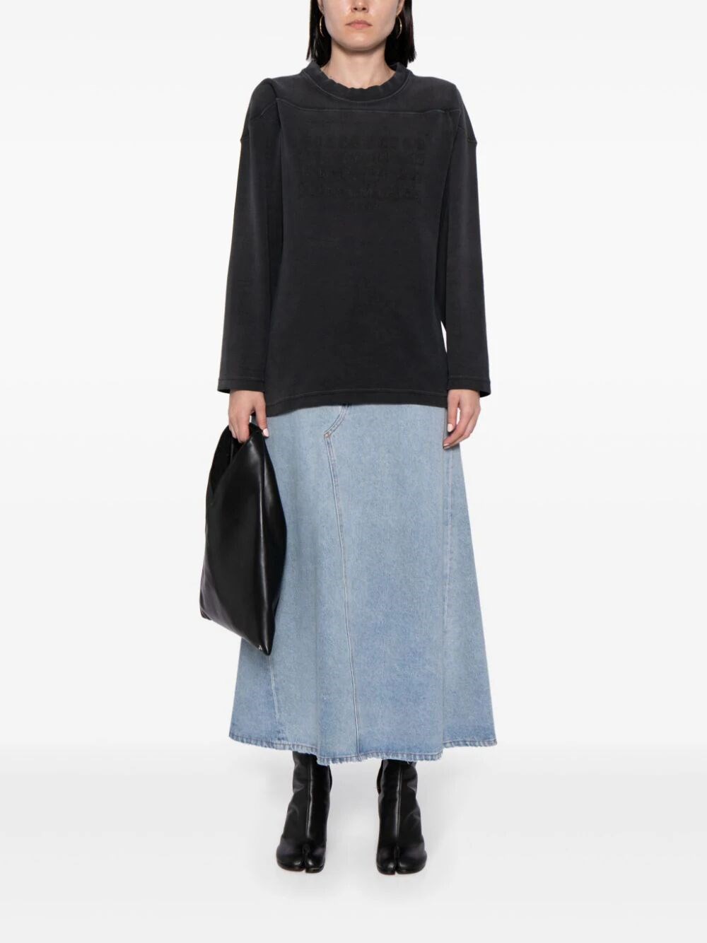 NUMBERS APPLIQUÉ COTTON SWEATSHIRT