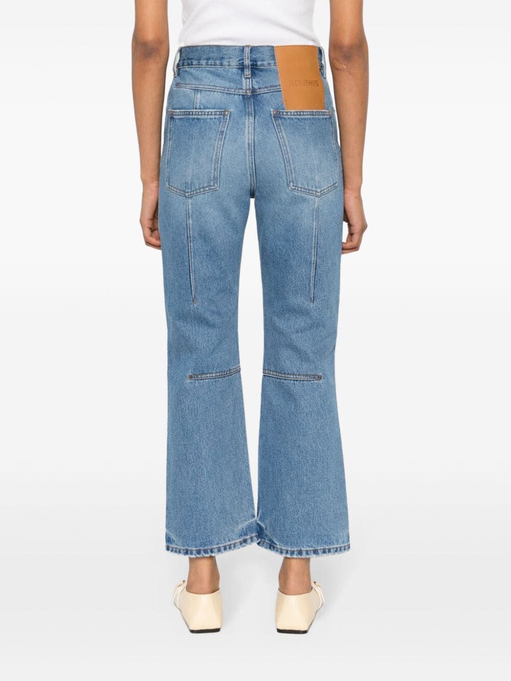 DE-NÎMES COURT CROPPED FLARED JEANS