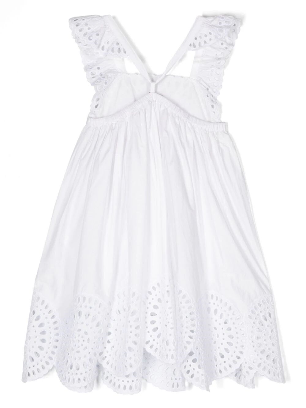 BRODERIE ANGLAISE SLEEVELESS DRESS