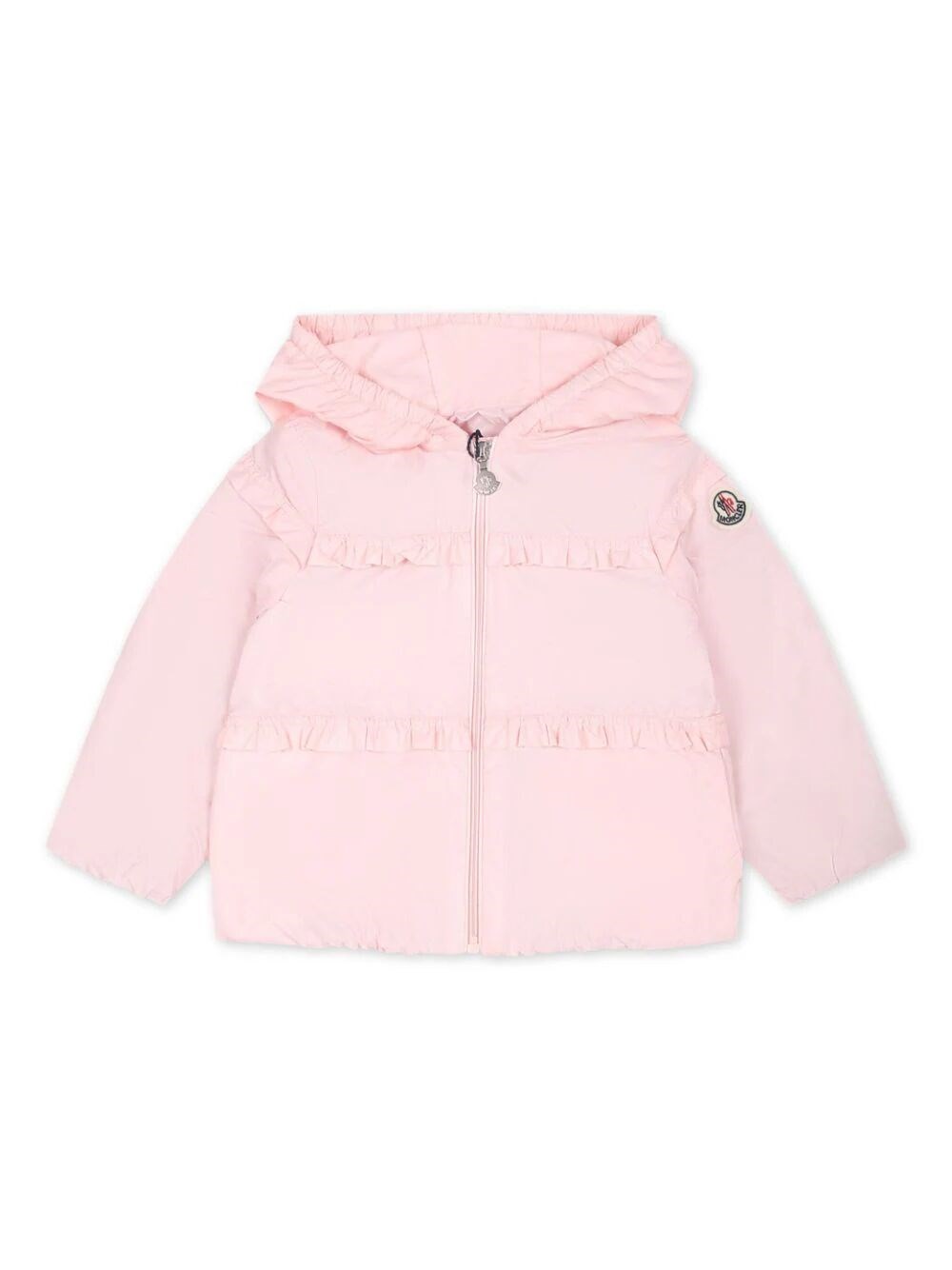 Shop Moncler Hiti Hooded Puffer Jacket In Pink & Purple