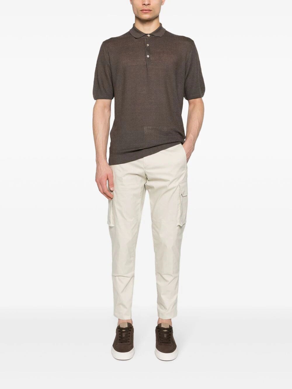 TAPERED-LEG CARGO TROUSERS