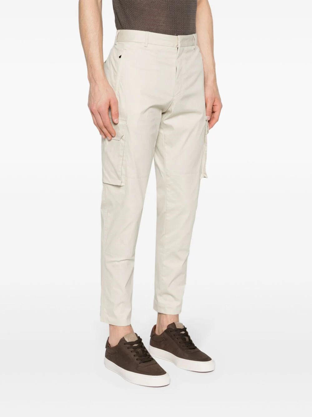TAPERED-LEG CARGO TROUSERS