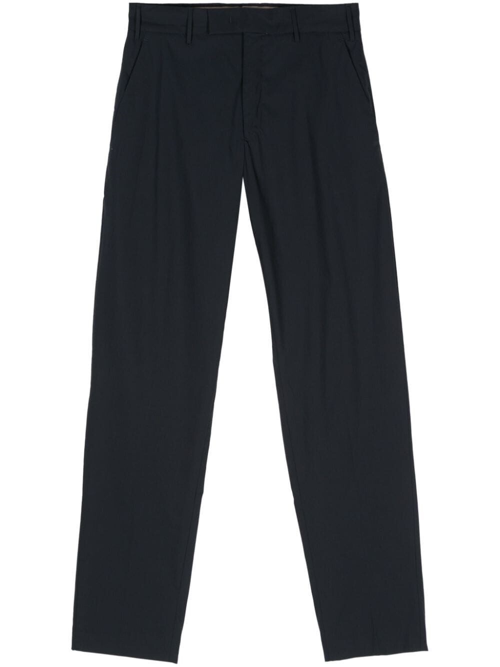 PRESSED-CREASE TAPERED TROUSERS