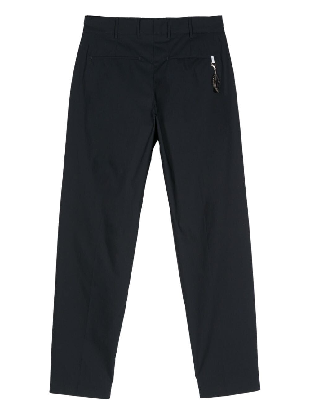 PRESSED-CREASE TAPERED TROUSERS