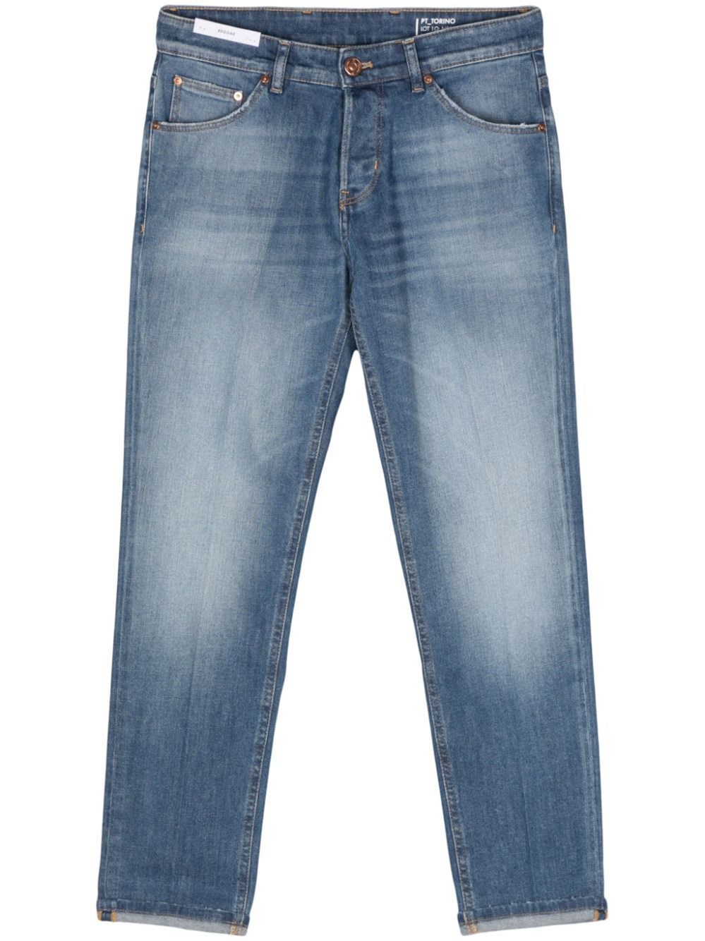 TAPERED-LEG JEANS