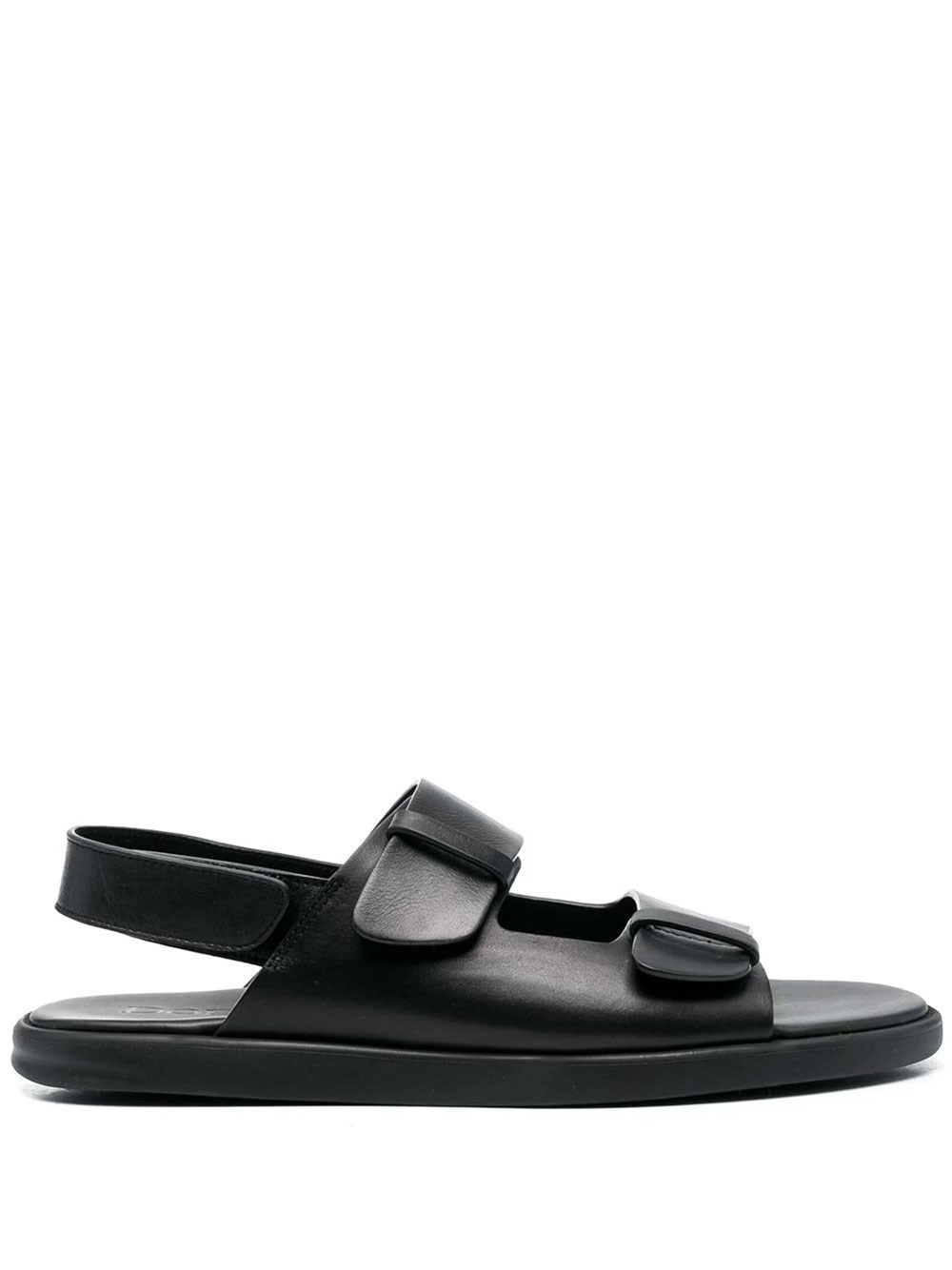OPEN-TOE LEATHER SANDALS