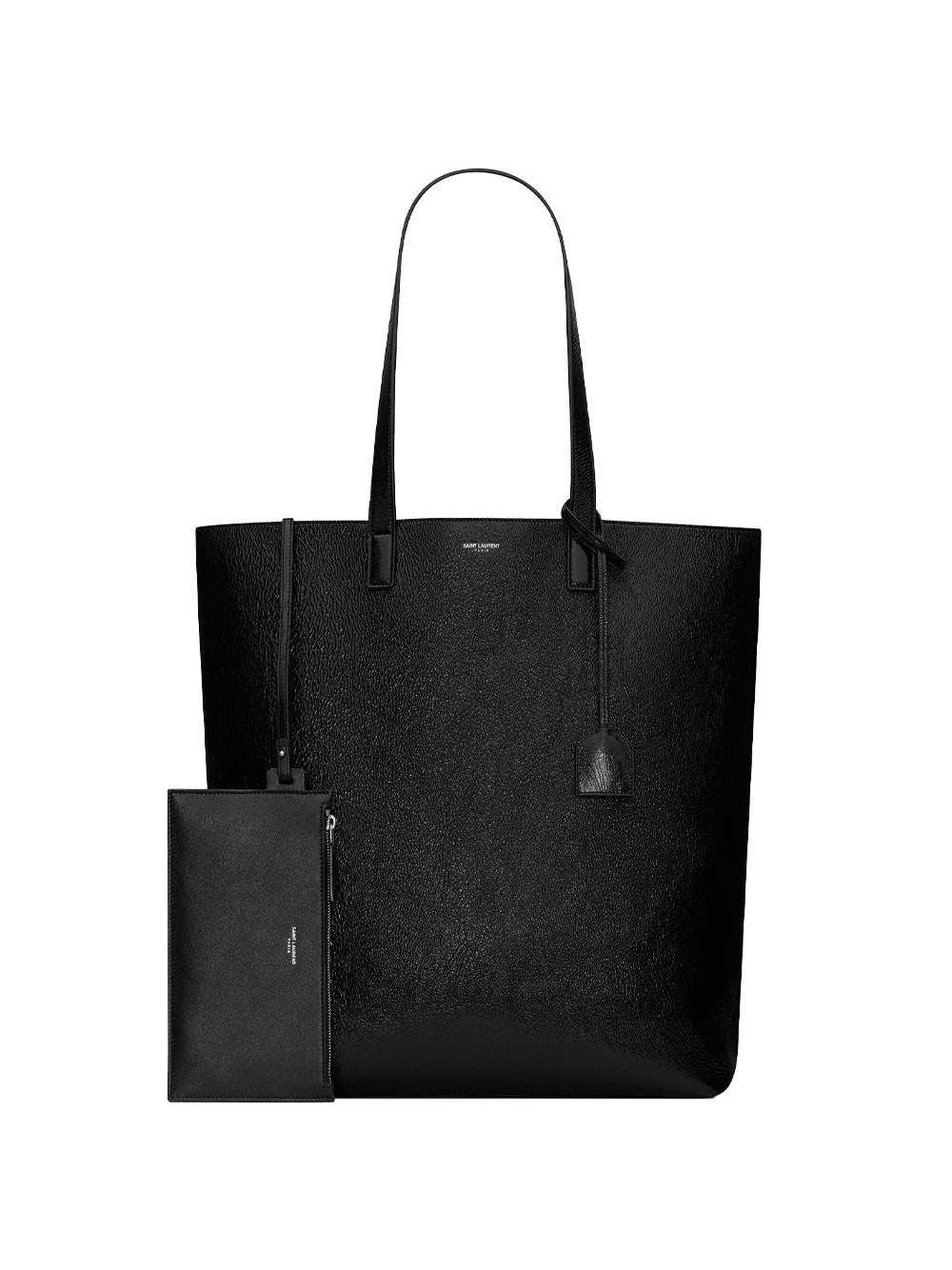 BOLD SHOPPING BAG IN CRINKLED LEATHER