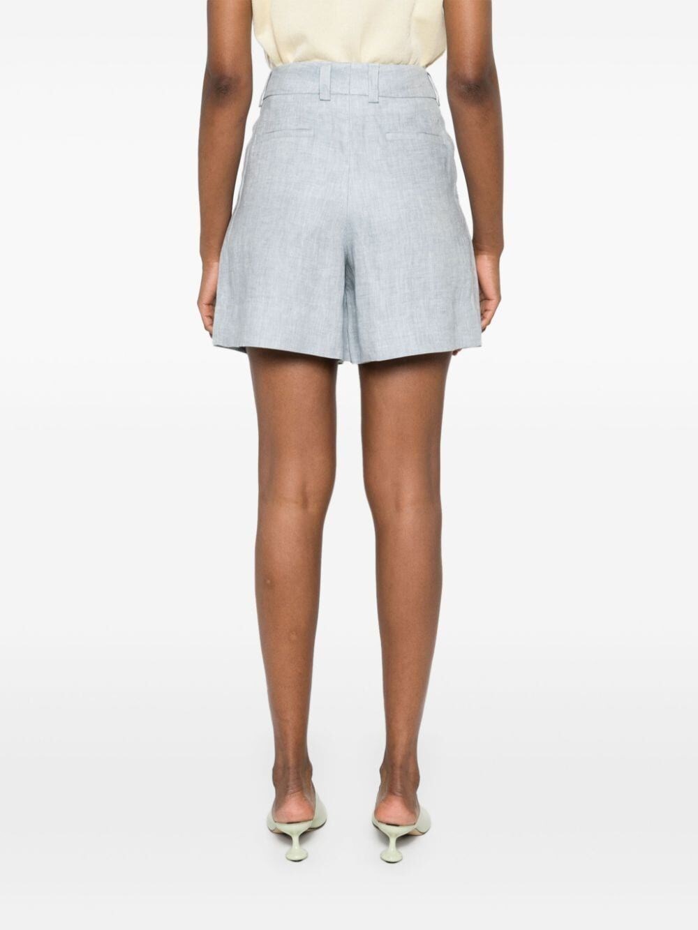 LINEN PLEATED SHORT