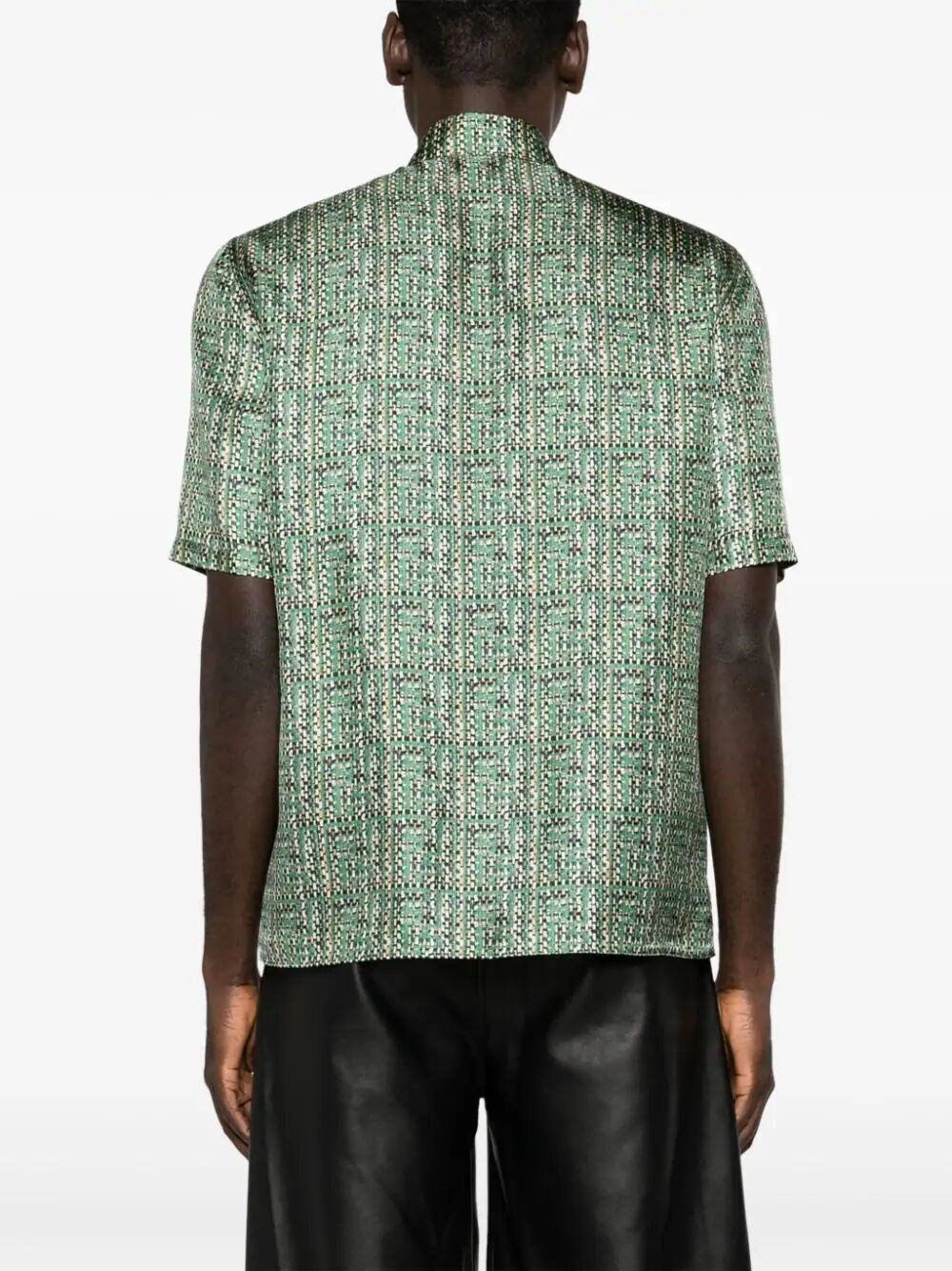 WOVEN EFFECT FF PRINTED SHIRT