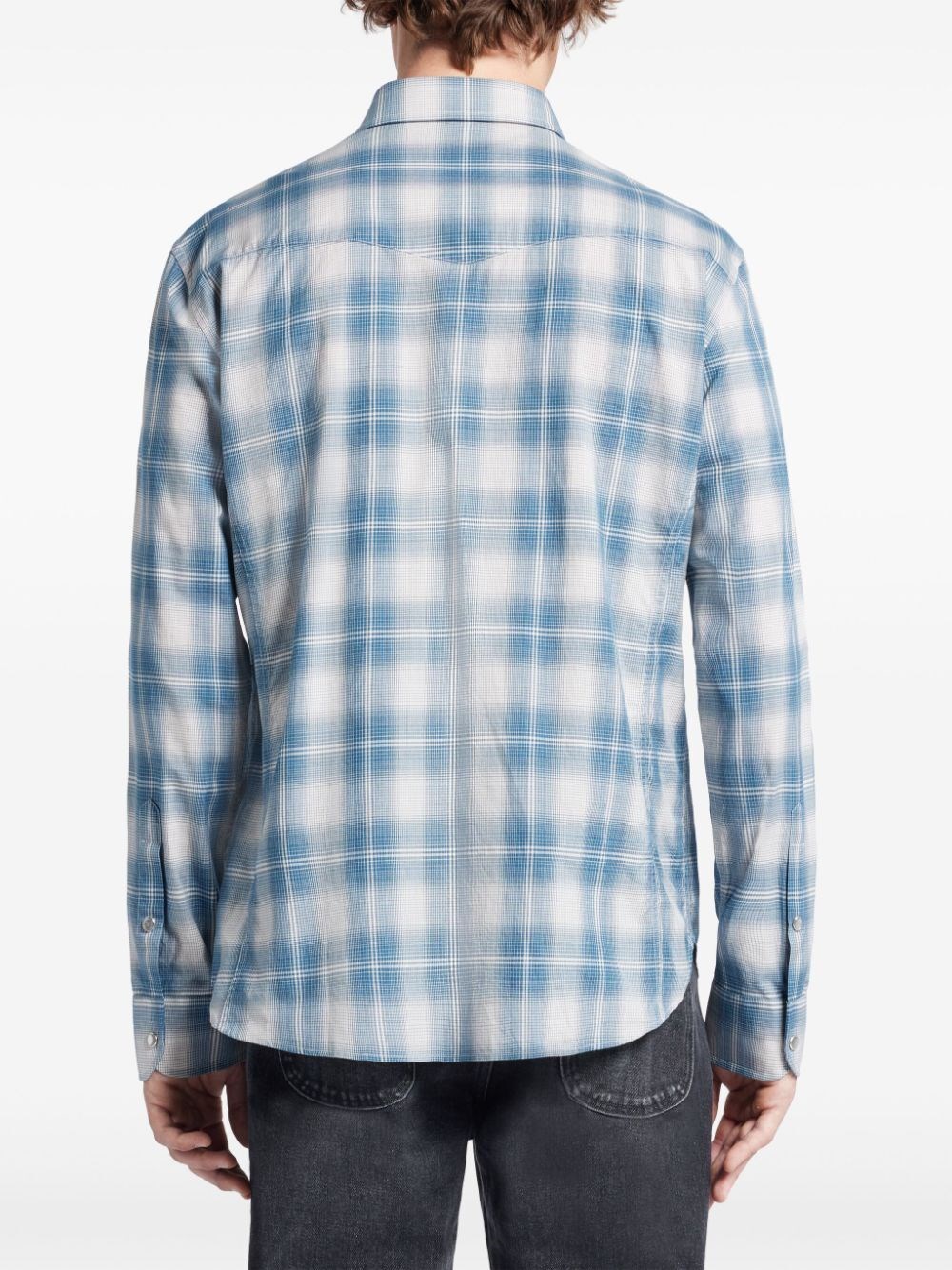 DEGRADE CHECK WESTERN SHIRT