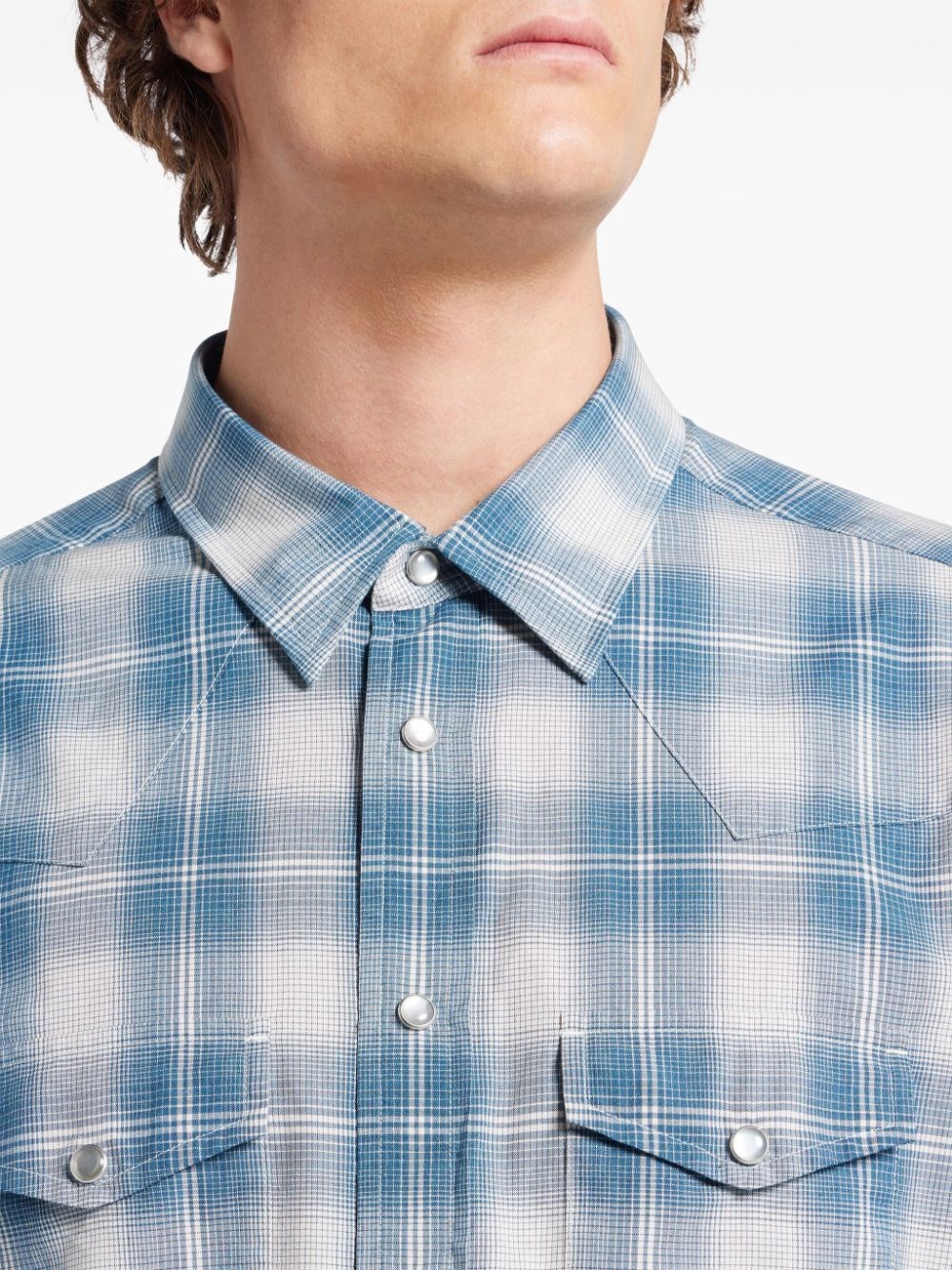 DEGRADE CHECK WESTERN SHIRT