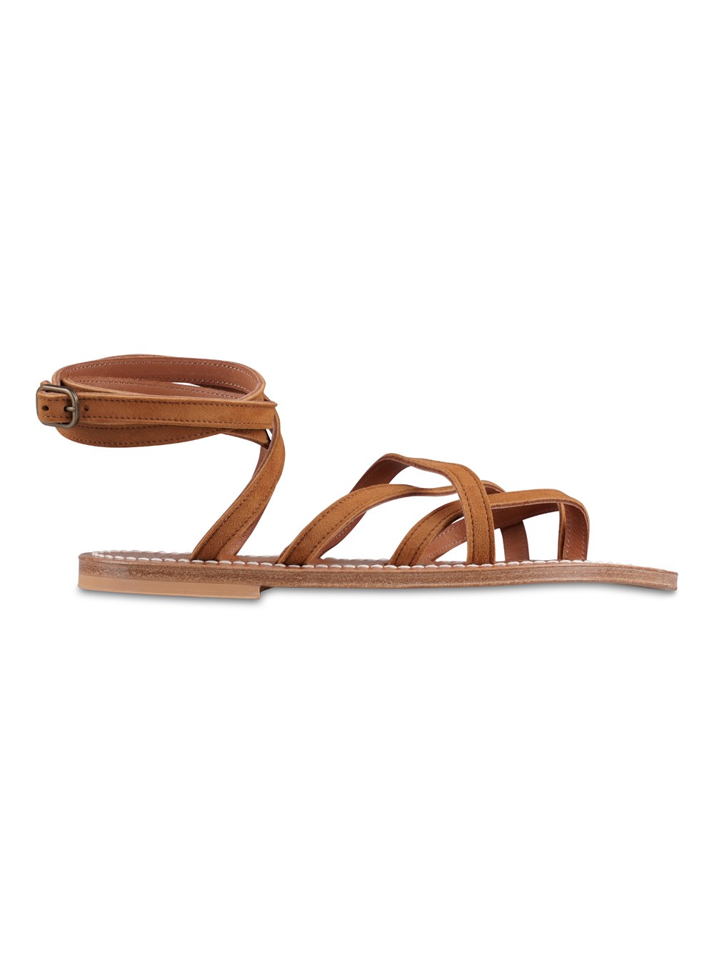 Shop Kjacques Zenobie Sandals In Brown