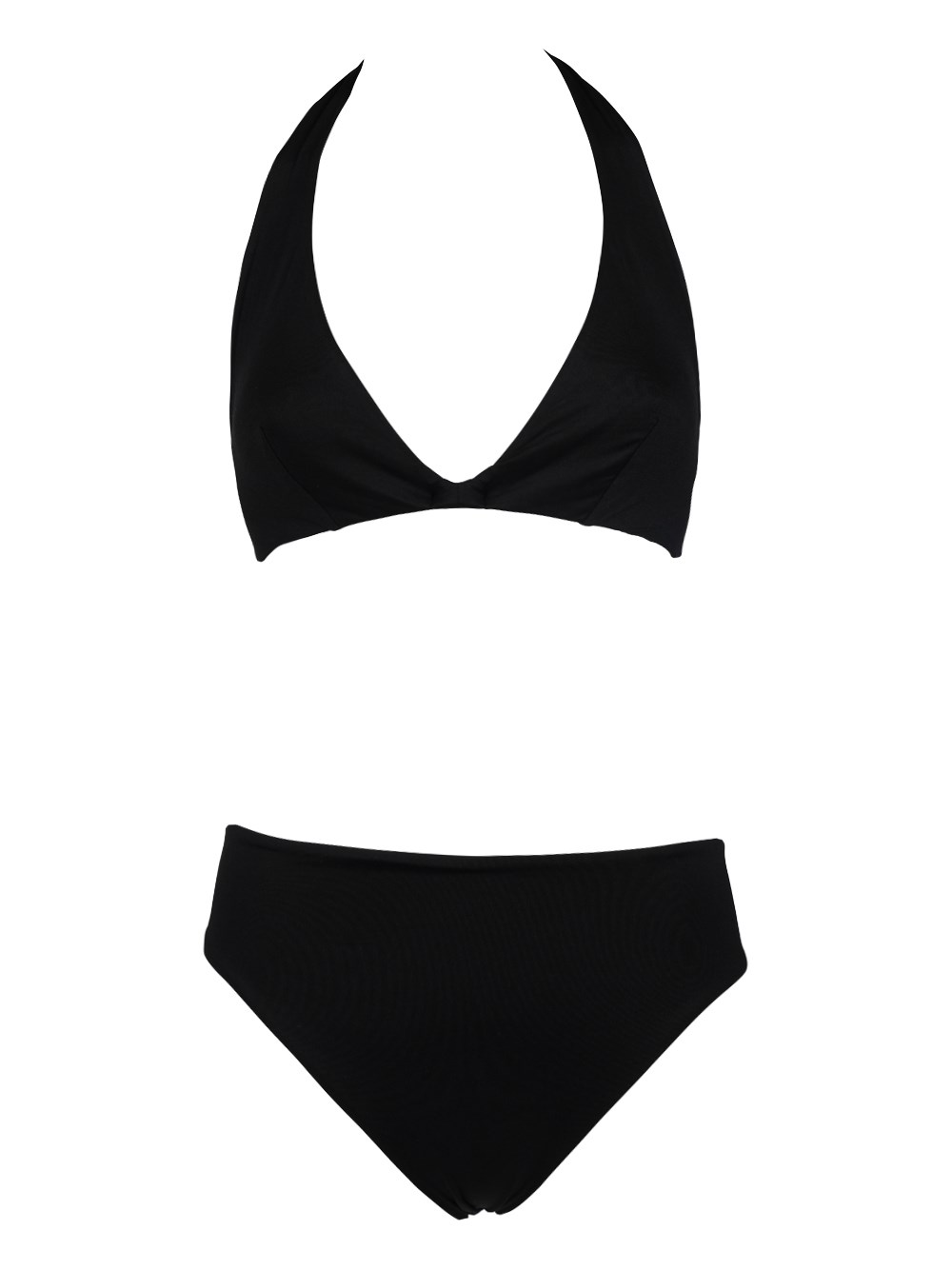 Shop Fisico Logo-patch Triangle Bikini In Black