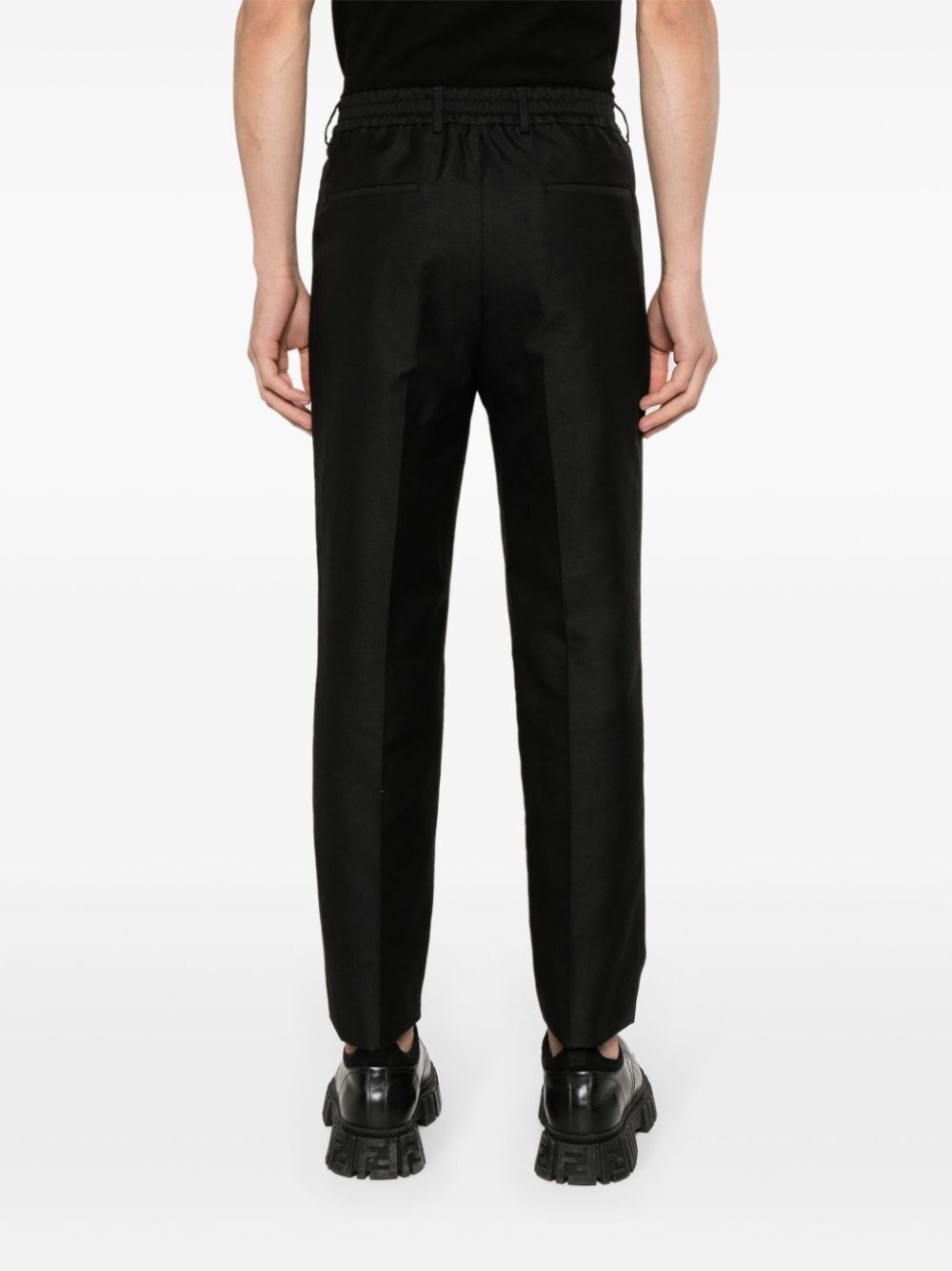 PLEATED SLIM TROUSERS 