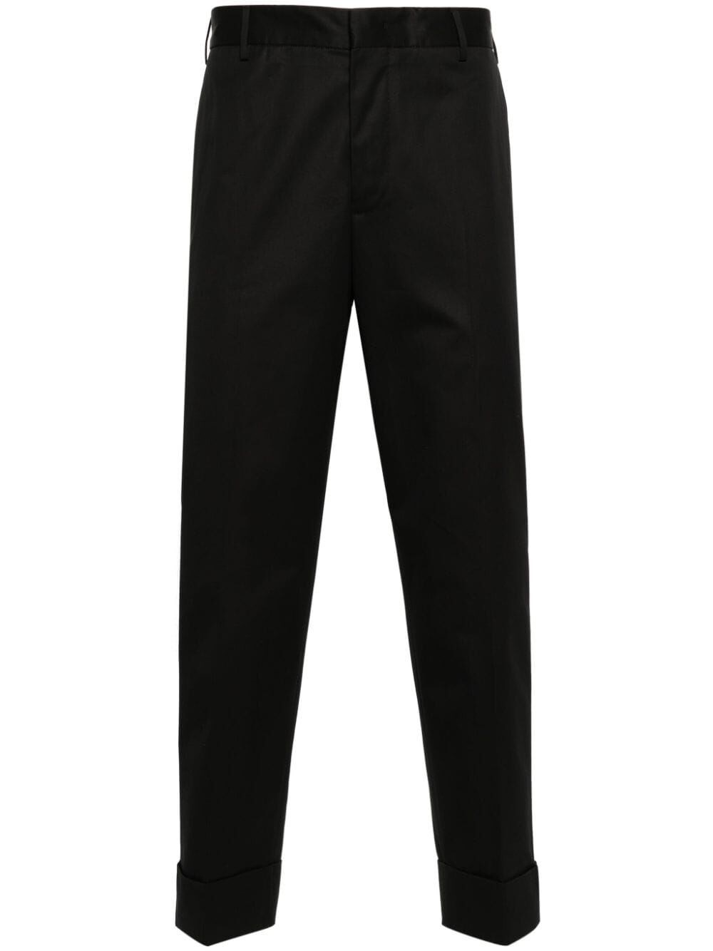 PRESSED-CREASE TAILORED TROUSERS