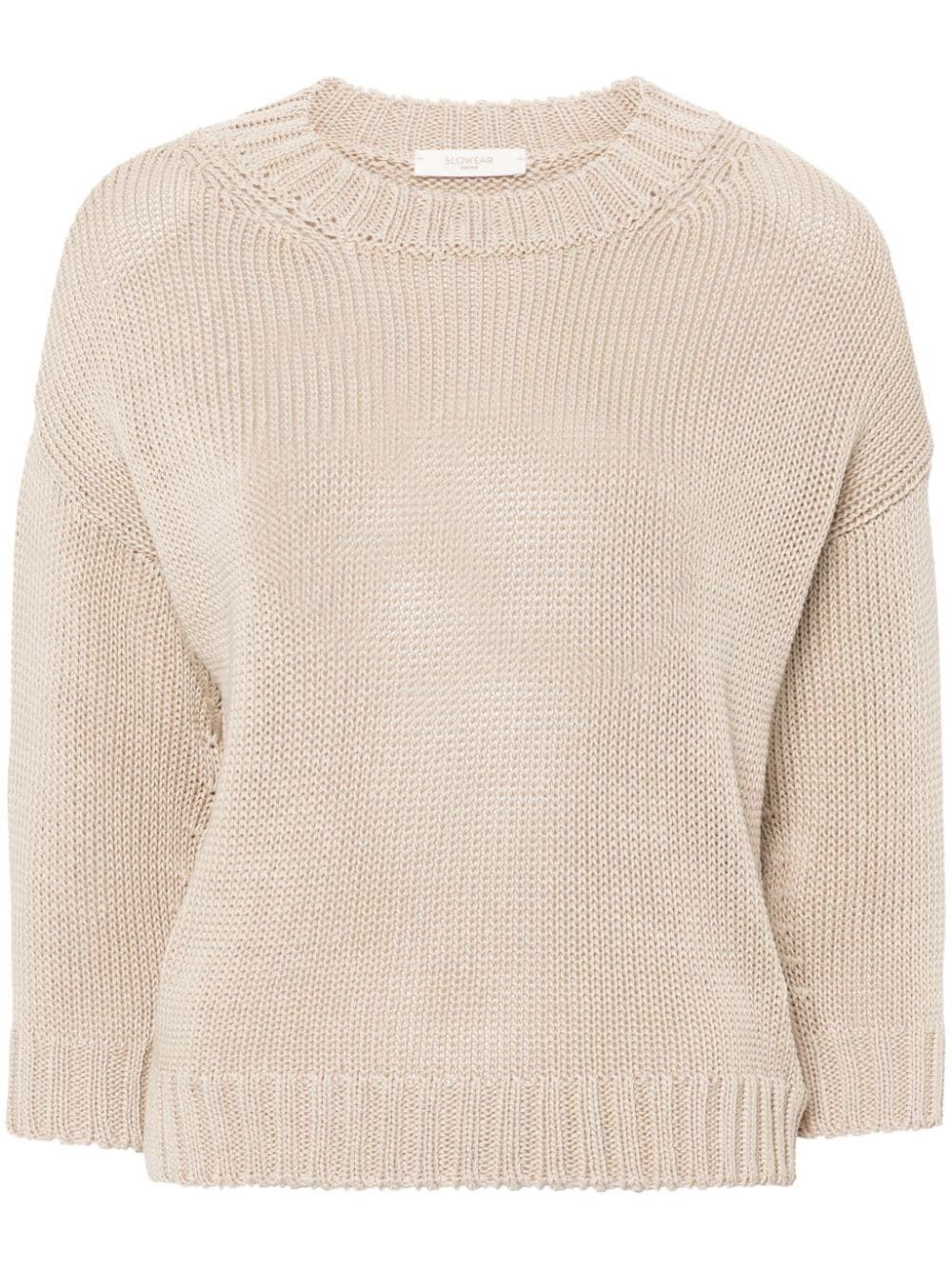 CREW NECK COTTON JUMPER
