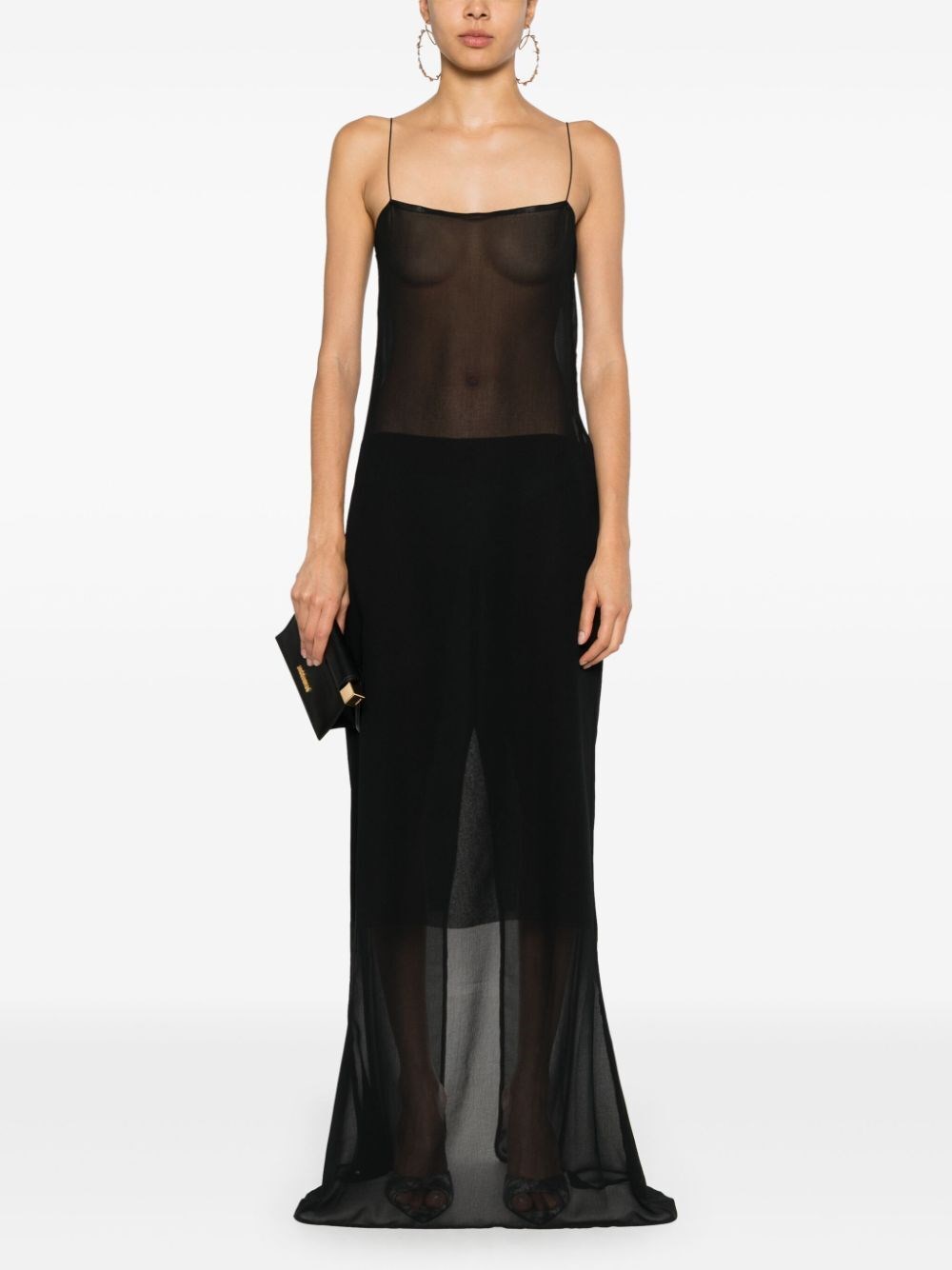 BREZZA LONG SHEER DRESS 