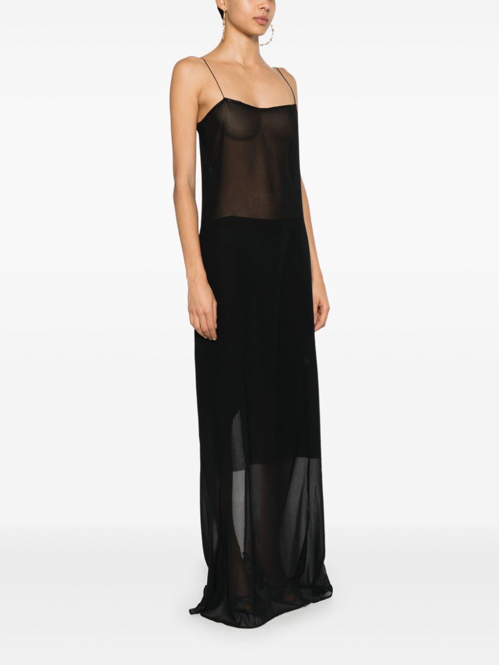 BREZZA LONG SHEER DRESS 