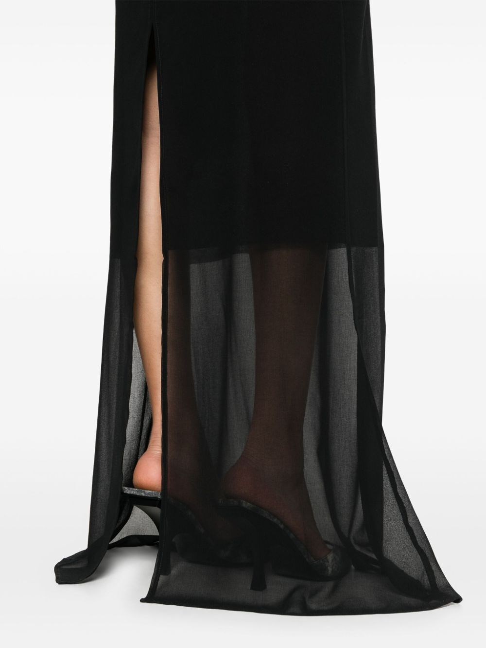 BREZZA LONG SHEER DRESS 