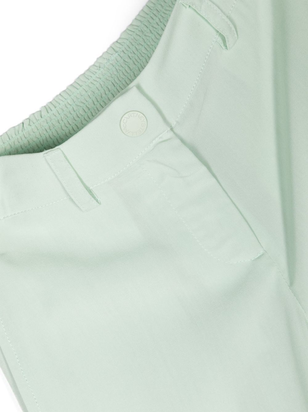 SCALLOPED WIDE-LEG TROUSERS