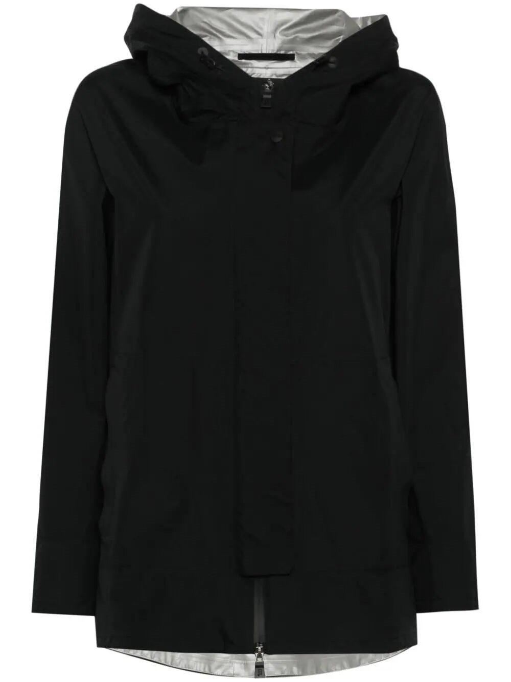 Shop Herno Gore-tex Hooded Jacket In Black
