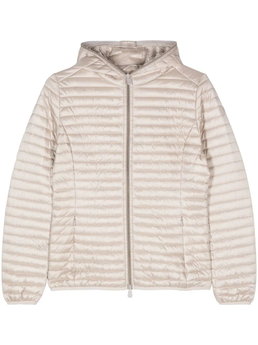 Shop Save The Duck Alexa Puffer Jacket In Nude & Neutrals
