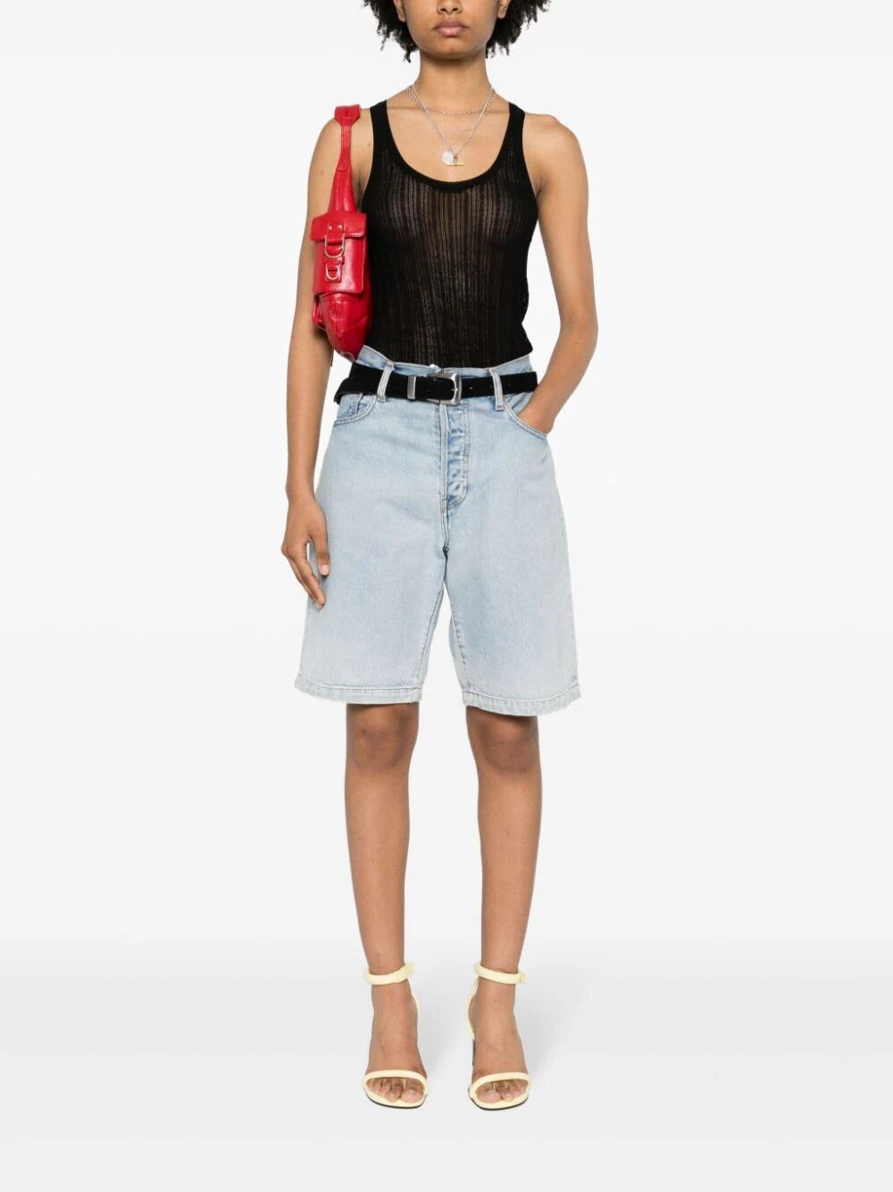 DORSIA OPEN-KNIT TOP